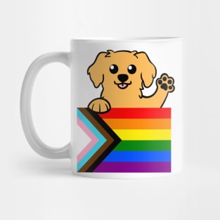 Love is love Puppy - Golden Mug